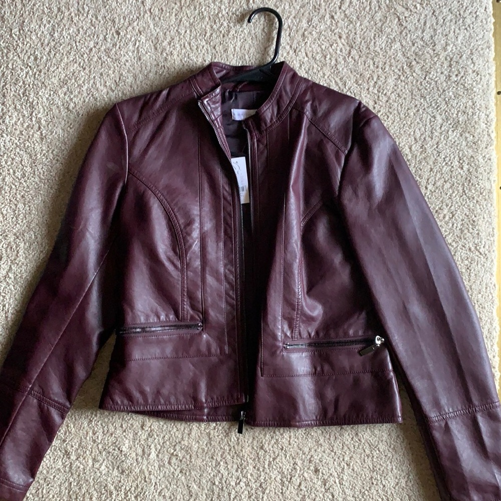 New York&Company Faux Leather Jacket